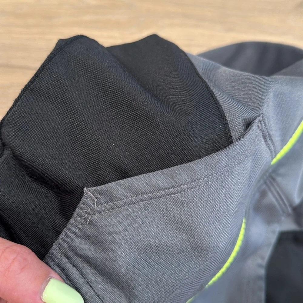 NIKE KIDS Gray Black Color Block Dri-Fit Full Zip Jacket Jogger 2-Piece Set 4T‎